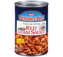 Bumble Bee Tuscan Style Red Clam Sauce 15 Oz. Can