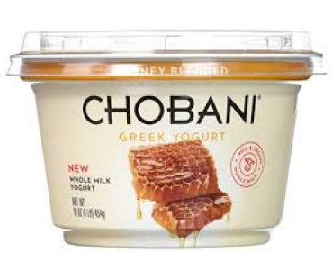 Chobani Honey Blended Whole Milk Greek Yogurt 