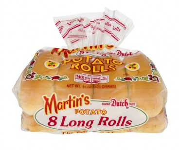 Martin's Potato Rolls Long 8 Ct 15 Oz Bag