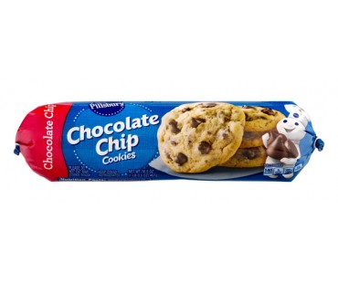 Pillsbury Refrigerated Cookies Chocolate Chip 16.5 Oz Tube