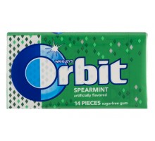 Wrigley's Orbit Sugarfree Gum Spearmint 14 Count Pack