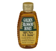 Golden Blossom Honey 100% Pure U.S. Honey 12 Oz Bottle