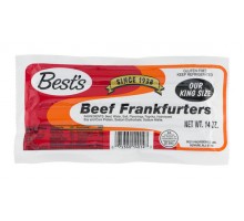 Best's Beef Frankfurters Our King Size 14 Oz Package