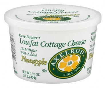 Axelrod Easy-Dieter Lowfat Cottage Cheese Pineapple 16 Oz Plastic Container