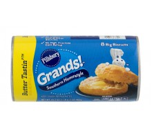 Pillsbury Grands! Refrigerated Low Fat Biscuits Homestyle Butter Tastin' 8 Count 16.3 Oz Can 16.3 Oz Container