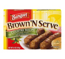 Banquet 'N Serve Country Recipe Cooked Sausage Links 10 Ct 6.4 Oz Box