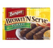 Banquet Brown 'N Serve Sausage Links Turkey 10 Ct 6.4 Oz Box