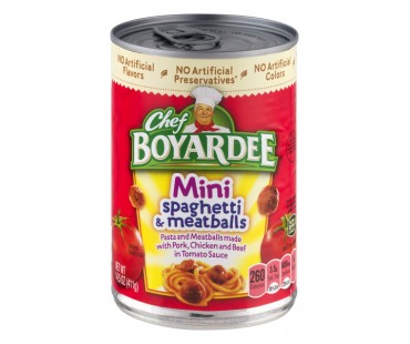 Chef Boyardee Mini Spaghetti & Meatballs 14.5 Oz Can
