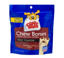 Canine Carry Outs Dog Snacks Small Bones Chew Bones Beef Flavor 2.8 Oz Resealable Bag
