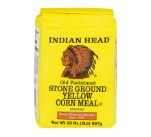 Indian Head Stone Ground Yellow Corn Meal 32 Oz Package