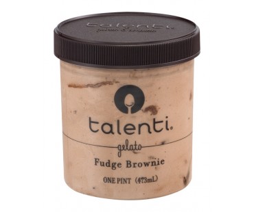 Talenti Fudge Brownie Gelato 1 Pint Container