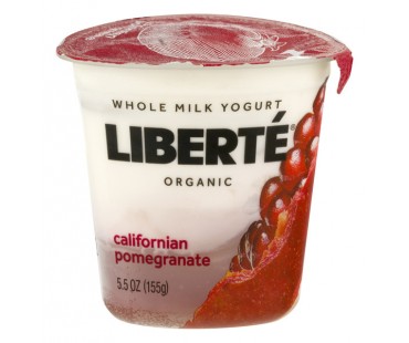 Libert Californian Pomegranate Organic Whole Milk Yogurt 5.5 Oz. Cup 5.5 Oz Cup
