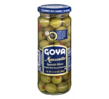 Goya Manzanilla Spanish Olives With Pimientos 9.5 Oz Jar