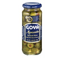 Goya Manzanilla Spanish Olives With Pimientos 6.7 Oz Jar