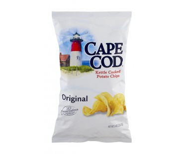 Cape Cod Kettle Cooked Potato Chips Original 8 Oz Bag