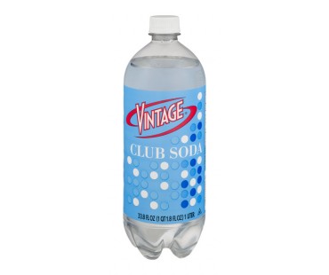 Vintage Club Soda 33.8 Fl Oz Bottle