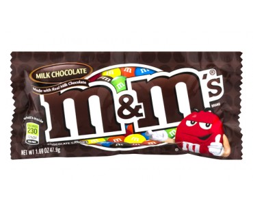M&M's Milk Chocolate Candies 1.69 Oz Bag