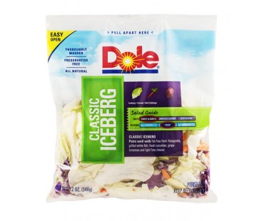 Dole Classic Iceberg Salad Bag 12 Oz Bag