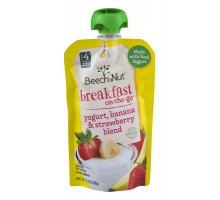 Beech-Nut Breakfast On-The-Go Yogurt Banana & Strawberry Blend 3.5 Oz Pouch