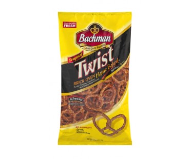 Bachman Twist Brick Oven Flame Baked Pretzels 10 Oz Bag