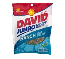 David Jumbo Sunflower Seeds Ranch 5.25 Oz Resealable Bag