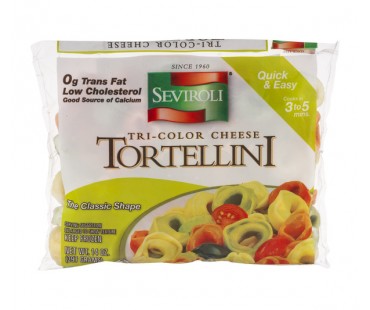 Seviroli Tri-Color Cheese Tortellini 14 Oz Package