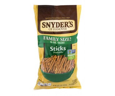 Snyder's Of Hanover Family Size Sticks Pretzels 16 Oz Bag