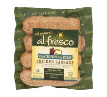 Al Fresco Chicken Sausage Roasted Pepper & Asiago 12 Oz Package