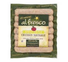 Al Fresco Chicken Sausage Apple Maple 8 Oz Package