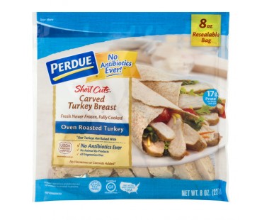 Perdue Short Cuts Carved Turkey Breast Oven Roasted 8 Oz Resealable Bag