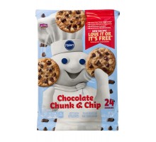 Pillsbury Ready To Bake Refrigerated Cookies Chocolate Chunk & Chips 24 Count 16 Oz Package