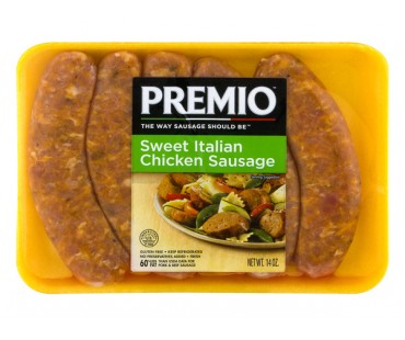 Premio Sweet Italian Chicken Sausage 14 Oz Package