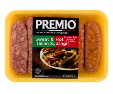 Premio Sweet & Hot Italian Sausage Combo Pack 6 Ct 16 Oz Package