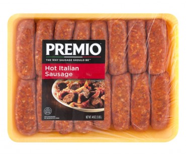 Premio Hot Italian Sausage 48 Oz Package