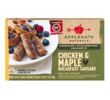 Applegate Naturals Breakfast Sausage Chicken & Maple 10 Count Box