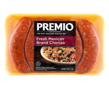 Premio Fresh Mexican Brand Chorizo 16 Oz Package