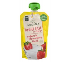 Beech-Nut Breakfast On-The-Go Yogurt & Strawberry Blend Stage 2 3.5 Oz Pouch
