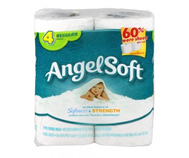 Angel Soft Bath Tissue 4 Ct Mega Package