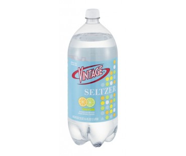 Vintage Seltzer Lemon Lime 67.6 Fl Oz Bottle