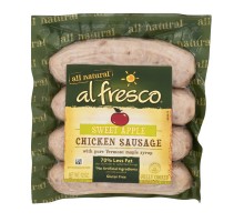 Al Fresco Chicken Sausage Sweet Apple 11 Oz Package
