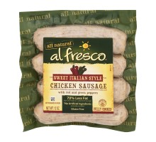 Al Fresco Chicken Sausage Sweet Italian Style 12 Oz Package