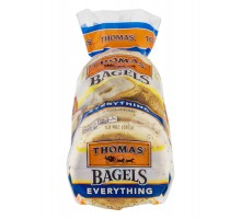 Thomas' Bagels Everything Pre-Sliced 6 Ct 4 Oz Bag