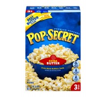 Pop-Secret Premium Microwave Popcorn Extra Butter 3 Count 3.2 Oz Box