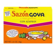 Sazon Goya A Unique Seasoning Con Azafran 1.41 Oz Box