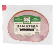 Jones Dairy Farm Ham Steak Hickory Smoked 7 Oz Package