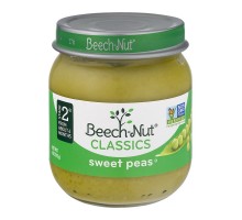 Beech-Nut Classics Stage 2 Sweet Peas 4 Oz Jar
