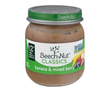 Beech-Nut Classics Stage 2 Banana & Mixed Berry 4 Oz Jar