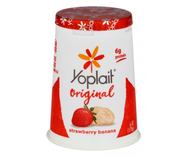 Yoplait Original Yogurt Strawberry Banana 6 Oz Cup