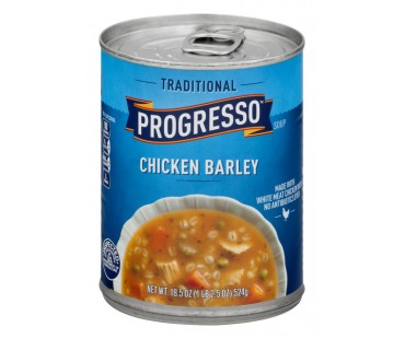 Progresso Low Fat Traditional Chicken Barley Soup 18.5 Oz Can