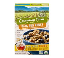 Cascadian Farm Organic Granola Oats And Honey Cereal 15.6 Oz Box